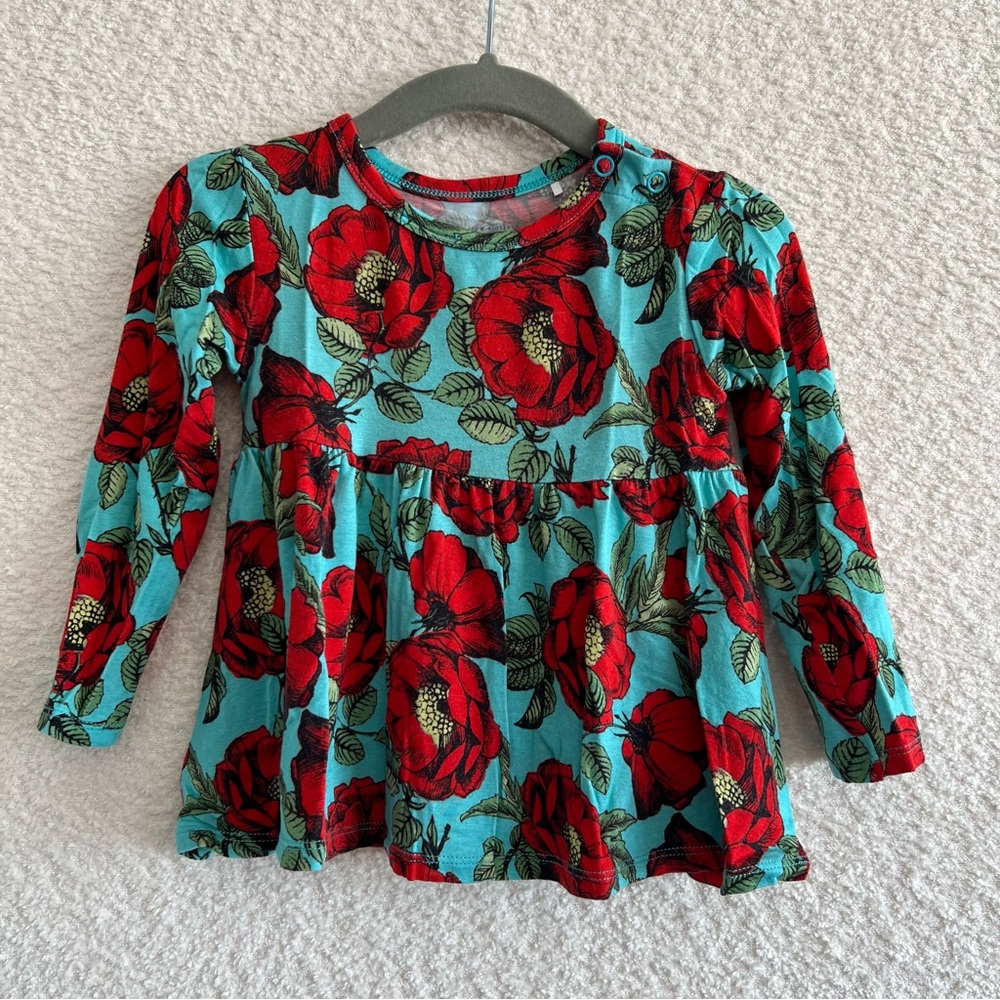 Posh Peanut x Alice‎ & Olivia Toddler Swing Top Shirt Bamboo Size 12-18 Months